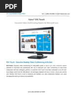 Evc-Touch Datasheet Vytru