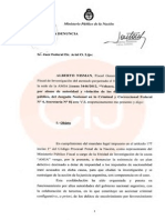 (Español) Formula Denuncia a Juez Federal Dr. Ariel O. Lijo de Alberto Nisman