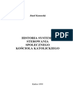 Józef Kossecki - HISTORIA SYSTEMU STEROWANIA SPOŁECZNEGO KOŚCIOŁA KATOLICKIEGO