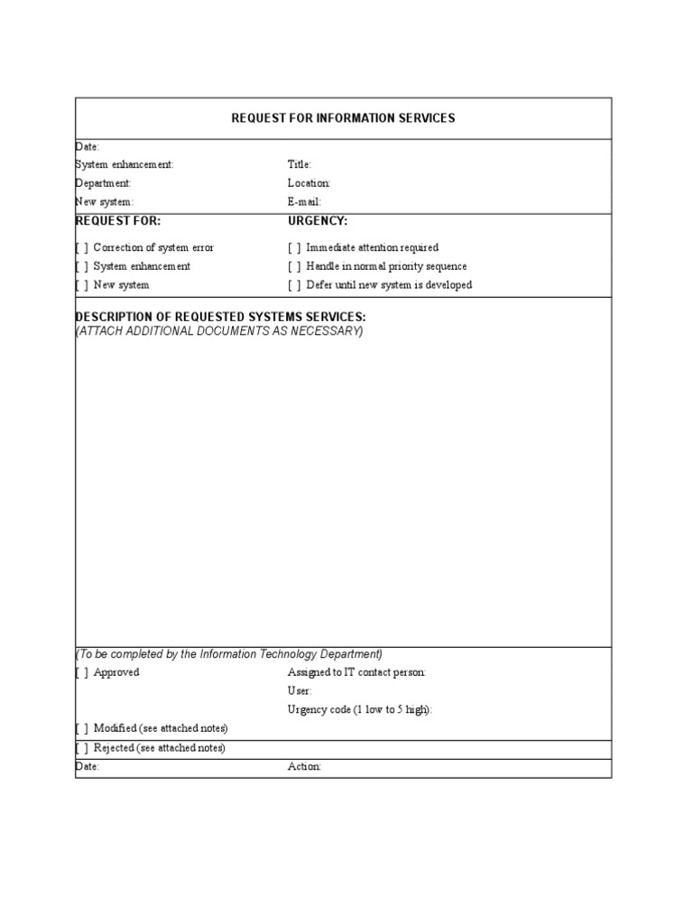 Request for IT System Services | PDF | Computing | Areas Of Computer ...