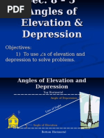 Angles - of - Elevation - and - Depression Lesson STEM