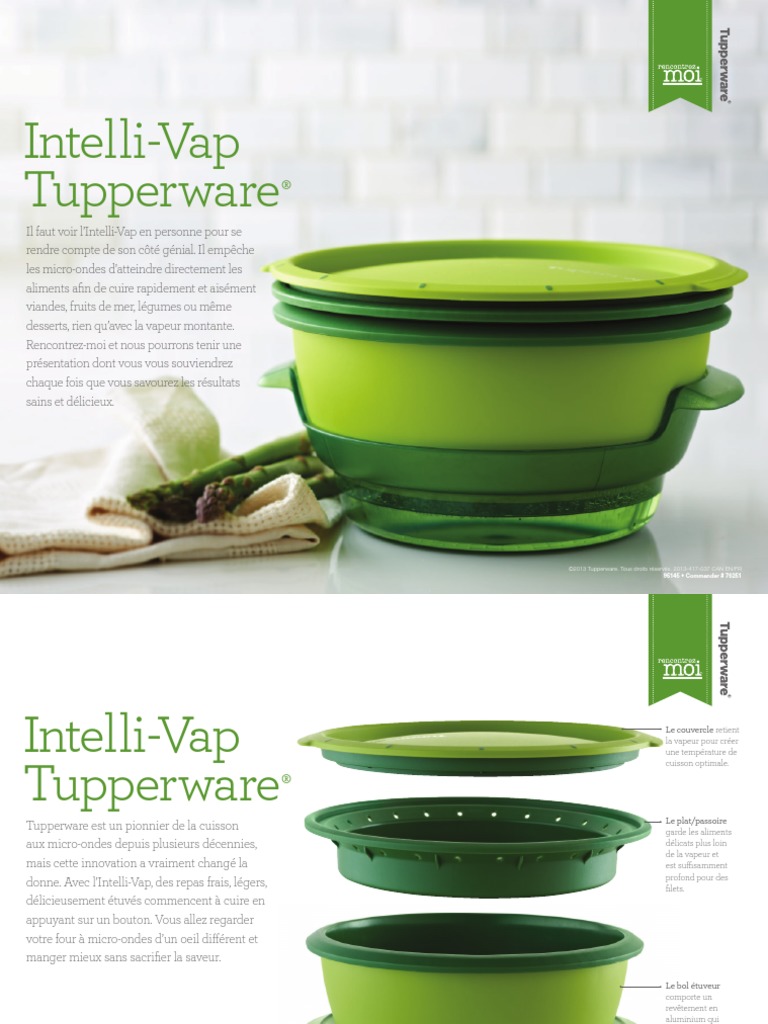 Recettes et astuces Intelli-Vap Tupperware | PDF | sauce