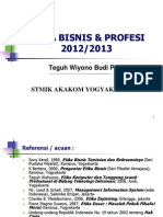 Etika Bisnis & Pro SP (Bab 1-3) PDF