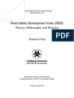 Road Safety Development Index RSDI Theory Philosophy and Practice