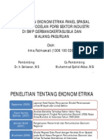 Data Panel Spasial PDF