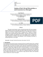Performance Evaluation of Fuel Cell and Microturbine as Distributed Generators in a Microgrid