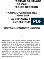 Codigo General del Proceso La demanda y su Contestación (HECTOR HERNANDEZ MAHECHA)