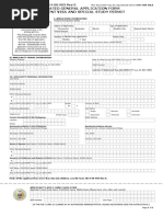 BI Form 2014-00-003 Rev 0 CGAF for Student Visa and Special Study Permit