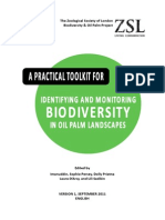 ZSL Practical Toolkit For Identifying and Monitoring Biodiversity Within Oil Palm Landscapes PDF