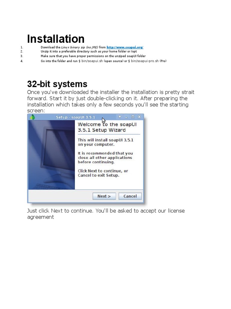 Linux SoapUI Installation Guide | PDF