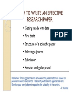 How to Write Research Paper
