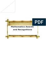 Mathematics Awards and Recognitions