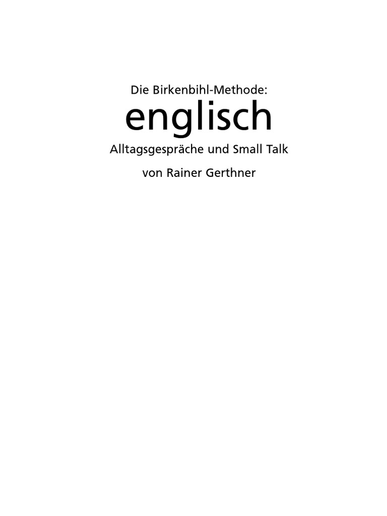 Englisch Alltag Smalltalk