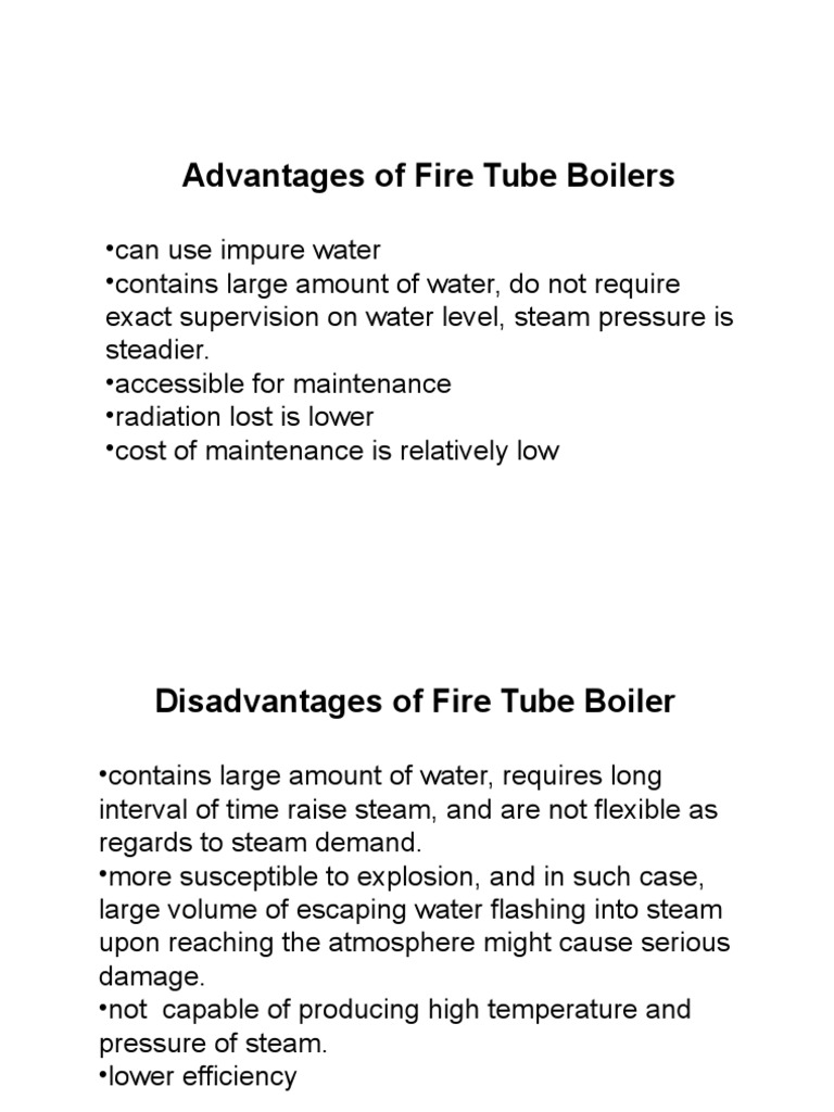 Advantage of Fire Tube Boilers Boiler Steam