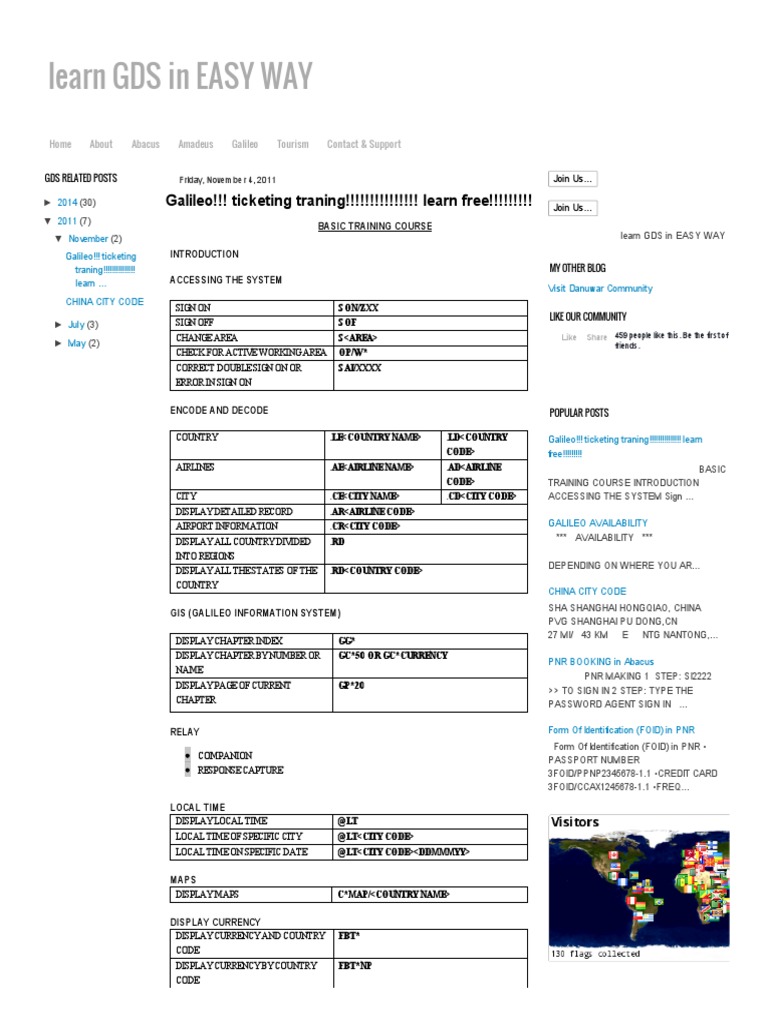 Galileo Basic Commands Computing And Information Technology