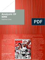 Analysis of NME: Matthew Drew