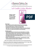 Non-Surgical Cuddle Critter Blanket PDF