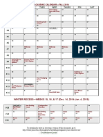 WK SUN MON Tues WED Thurs FRI SAT: Academic Calendar-Fall 2014