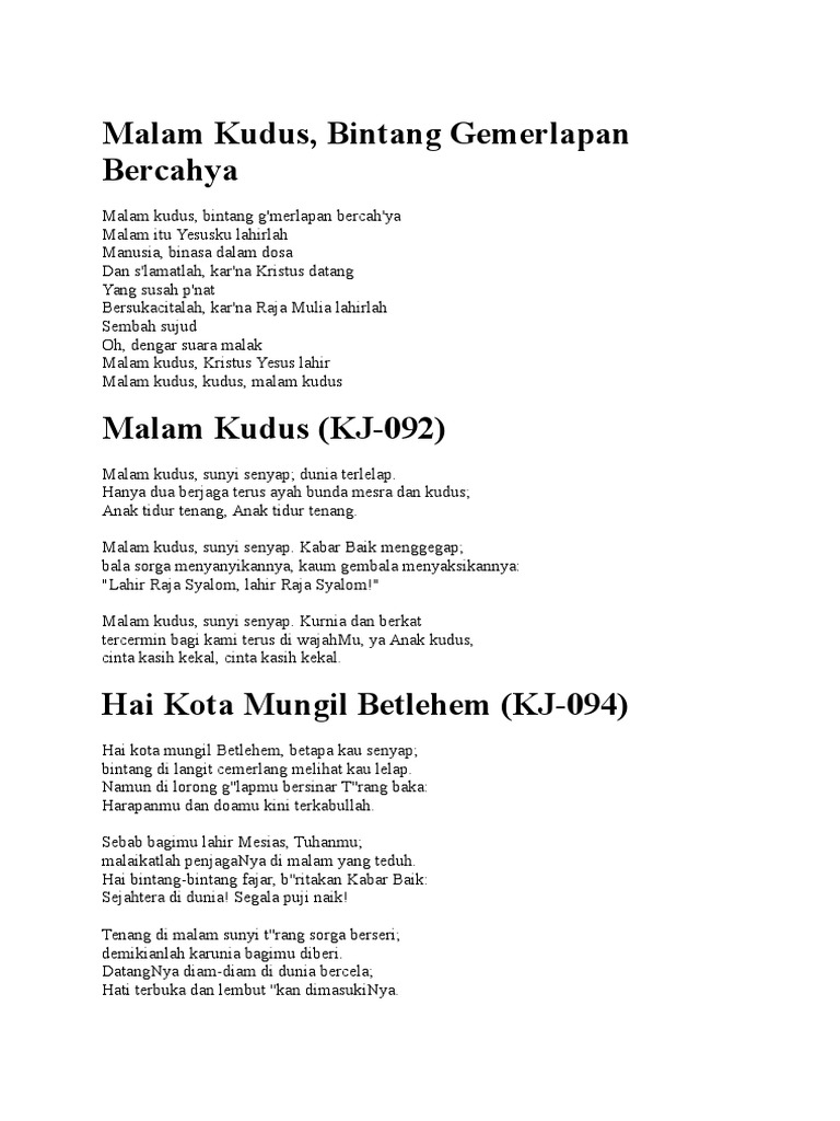 Malam Kudus Pdf