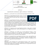 Acta Constitutiva de Ligas Deportivas