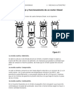 Ciclo de Trabajo y Funcionamiento de Un Motor Diesel