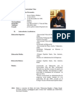 Curriculum Vitae Académico - Javier Galarce 