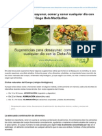 Sugerencias para Desayunar Comer y Cenar Cualquier Día Con La Dieta Alcalina Por Gogo Bela MacQuillan PDF
