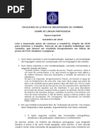 Exame Especial Setembro