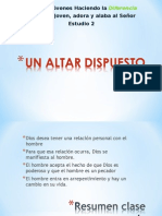 Clase de Jovenes Estudio 2: Un Altar Dispuesto