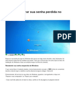 Como Recuperar Sua Senha Perdida No Windows 7