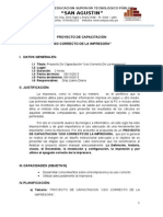 PROYECTO Del Uso Correcto de La Impresora