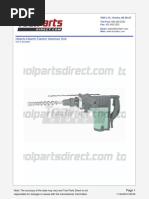 Hitachi Dh40ma Drill Screw Electrical Connector
