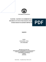 Download Faktor-faktor yang mempengaruhi kejadian stunting pada balita usia 25-60 bulan di kelurahan kalibaru depok tahun 2012 by Aiyu Kyuwook Magnae SN254007857 doc pdf