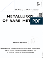 A. N. Zelikman, O. E. Krein and G. v. Samsonov - Metallurgy of Rare Metals