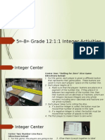 classroom projects and activities--5th-8th grade 12-1-1 integers