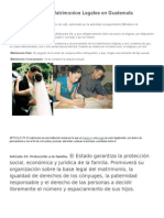 Tipos de Matrimonios Legales en Guatemala