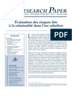 Ammour, Laurence - Évaluation des risques liés à la criminalité dans l’arc sahelien – Nato Defense College, Research Paper n° 53 - November 2009