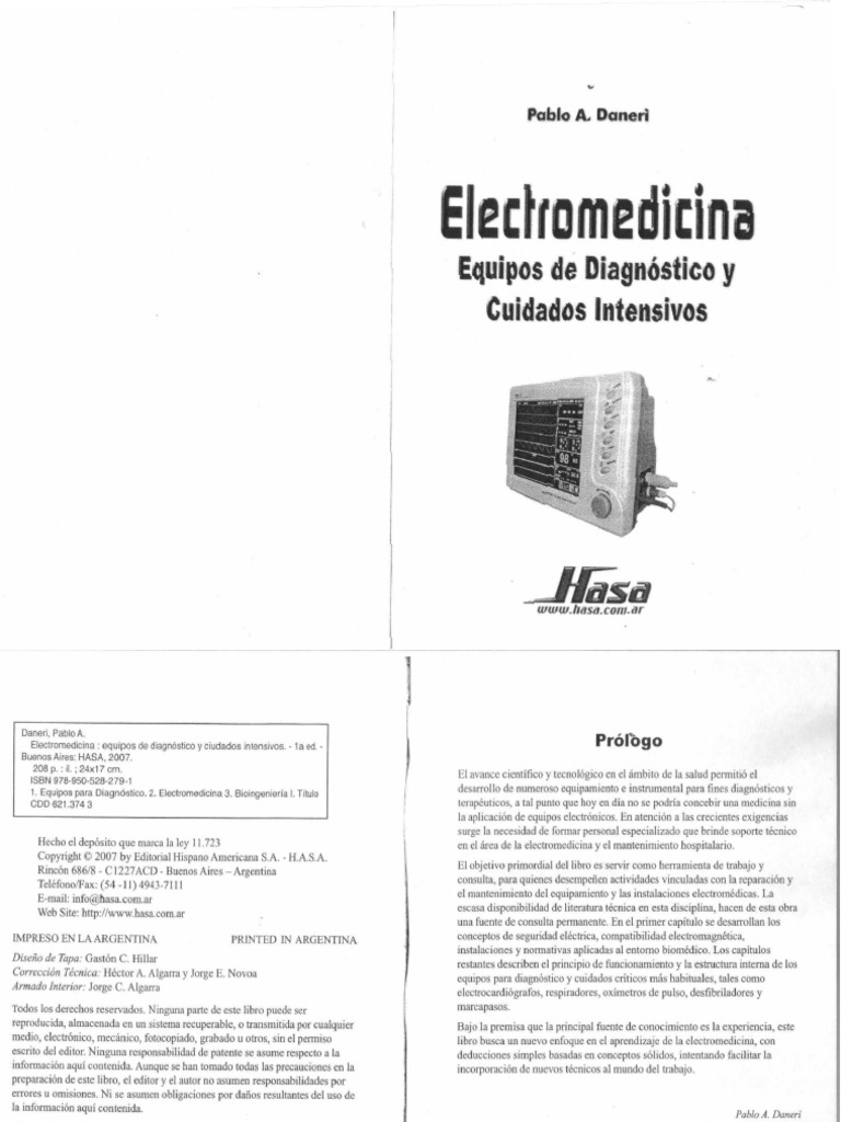 Electromedicina Daneri | PDF | Descarga eléctrica | Corriente eléctrica