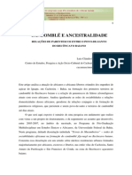 Ancestralidade Africana: Relações de Parentesco Africanas Nos Candomblés Do Recôncavo Baiano