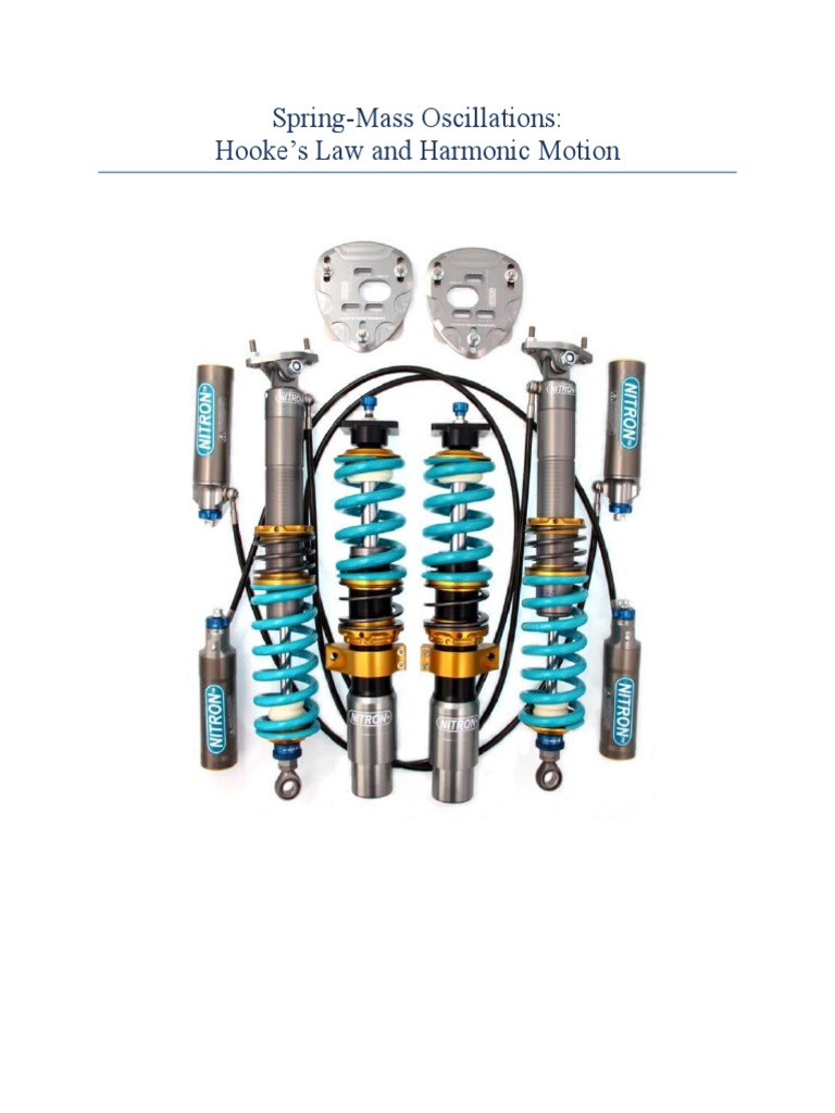 Physics Spring Oscillations Lab PDF Oscillation Experiment