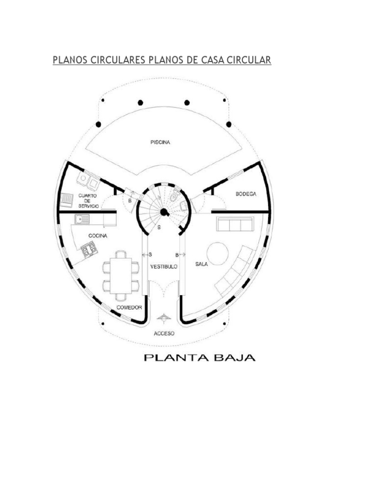 Planos de Casas Circulares y Ventajas | PDF | Velocidad del viento ...