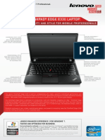 The Lenovo® Thinkpad® Edge E330 Laptop: Versatility, Reliability and Style For Mobile Professionals