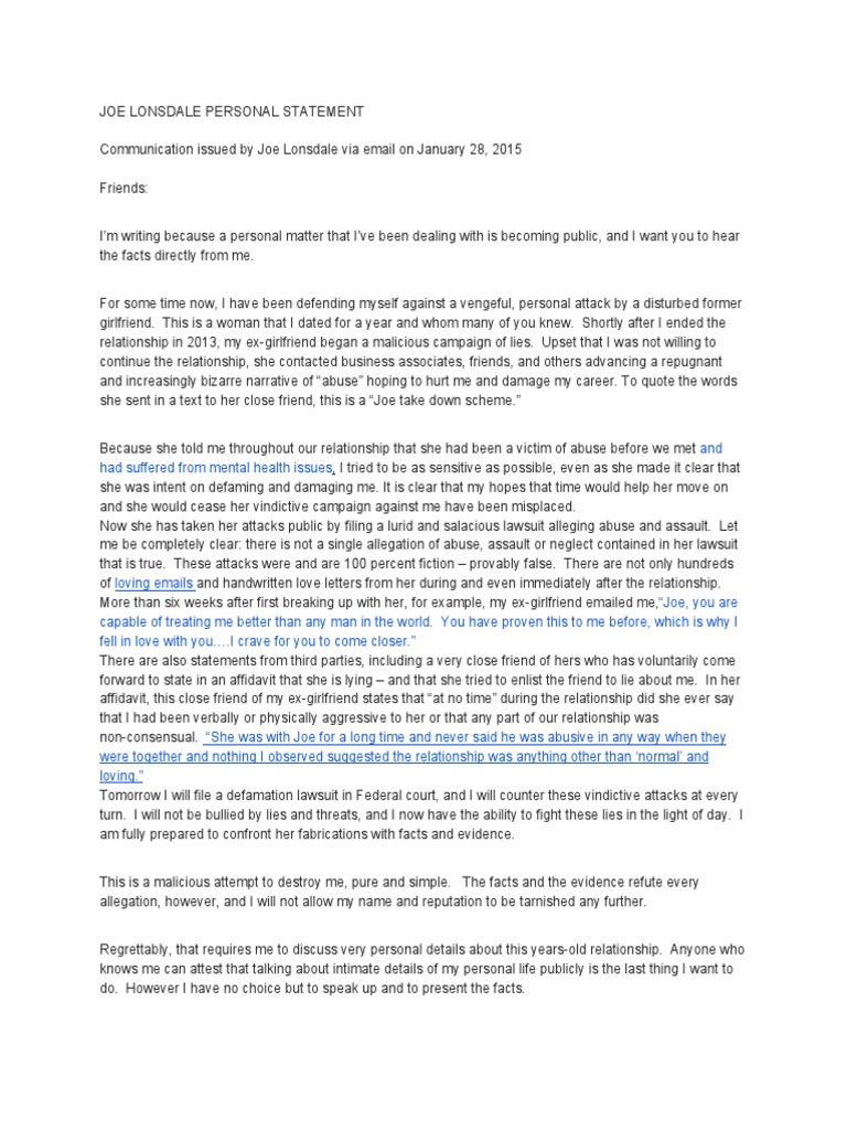 How to write a statement letter for work picture