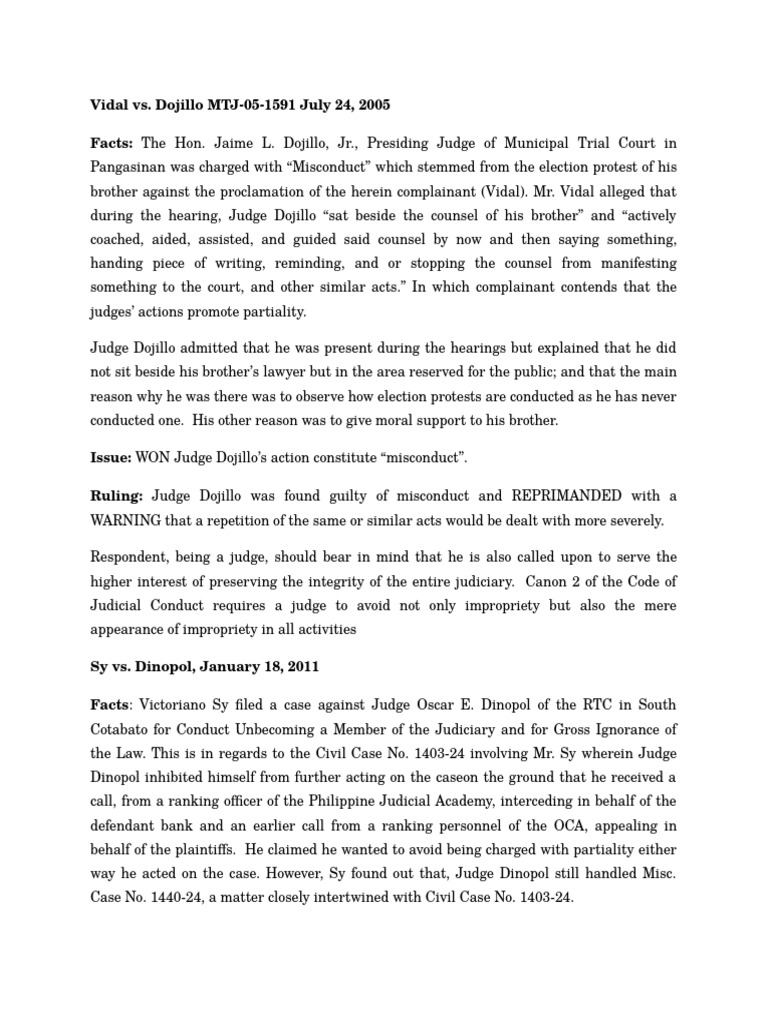 Legal Ethics Cases Pdf Judiciaries Lawsuit