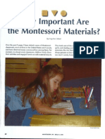 Importance of Materials in A Montessori Classroom