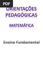 Orientações Pedagógica