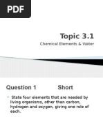 IB Biology Questions - Paper 2 Topic 3 Questions