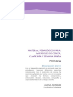 Actividades Pedagógicas para Miércoles de Ceniza y Cuaresma - Semana Santa