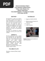 EFECTO FOTOELECTRICO Laboratorio