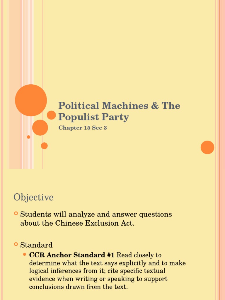 Political Machines and Populism Explained | PDF | Political Corruption ...